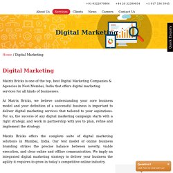 Matrix Bricks Infotech - Best Digital Marketing Agency in India