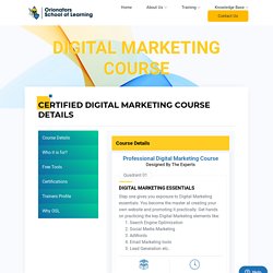 Best Digital Marketing Course in India