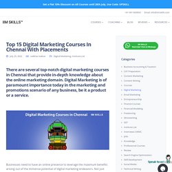 Top 15 Digital Marketing Courses In Chennai In 2021 Edition