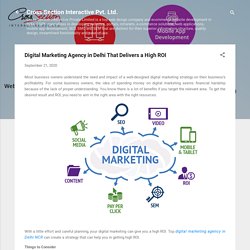 Digital Marketing Agency in Delhi That Delivers a High ROI