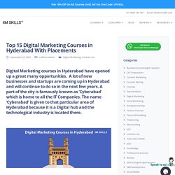 Top 15 Digital Marketing Courses In Hyderabad In 2021 Edition