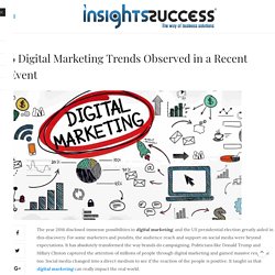 Latest digital marketing trends- Insights Success 