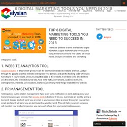 6 Digital Marketing Tools you need in 2018 - Elysian Digital Services