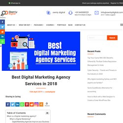 Top Most Digital Marketing Agency Services In 2019