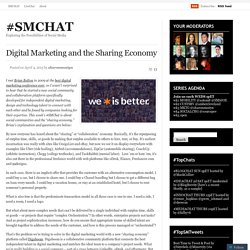 Digital Marketing and the Sharing Economy