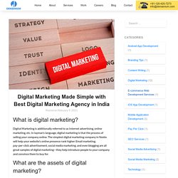 Digital Marketing Made Simple with Best Digital Marketing Agency in India