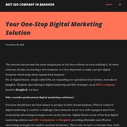 Your One-Stop Digital Marketing Solution