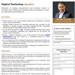 Digital Marketing Speaker