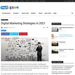 Digital Marketing Strategies in 2021