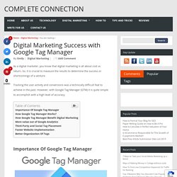 Digital Marketing Success with Google Tag Manager