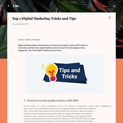 Top 5 Digital Marketing Tricks and Tips