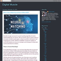 What is Neural Matching and How It Affects SEO?