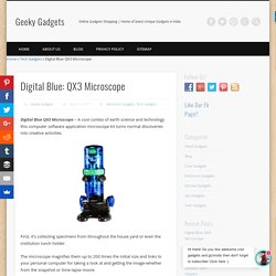 Digital Blue: QX3 Microscope