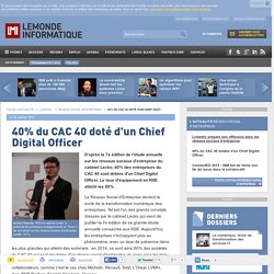 40% du CAC 40 doté d'un Chief Digital Officer