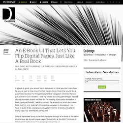 An E-Book UI That Lets You Flip Digital Pages, Just Like A Real Book