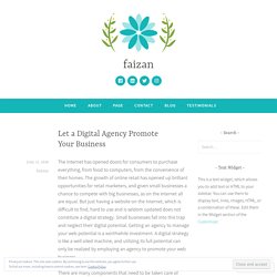Let a Digital Agency Promote Your Business – faizan