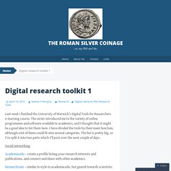 Digital research toolkit 1