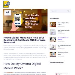 How a Digital Menu Can Help Your Restaurant Cut Costs AND Increase Revenue