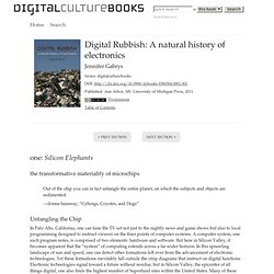 Digital Rubbish: A natural history of electronics