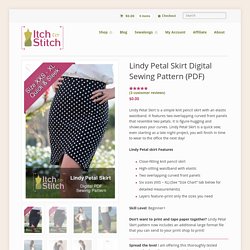 Lindy Petal Skirt Digital Sewing Pattern (PDF) - Itch To Stitch
