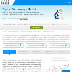 Digital Stethoscope Market to Face a Significant Slowdown in 2020, as COVID-19 Sets a Negative Tone for Investors