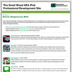 Digital Storytelling Apps - The GWAEA iPad PD Site