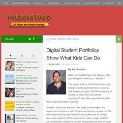 Digital Student Portfolios Show What Kids Can Do
