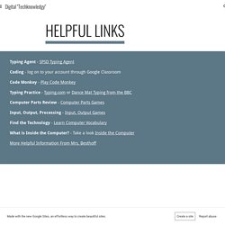 Digital "Techknowledgy" - Helpful Links