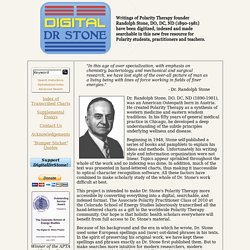 The Digital Dr. Stone - The Transcribed Texts of Dr. Randolph Stone