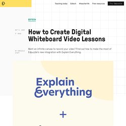 How to Create Digital Whiteboard Video Lessons