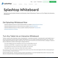 Main product page for Splashtop Whiteboard