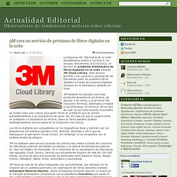 3M crea un servicio de préstamo de libros digitales en la nube