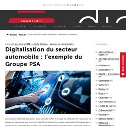 Digitalisation du secteur automobile : l’exemple du Groupe PSA