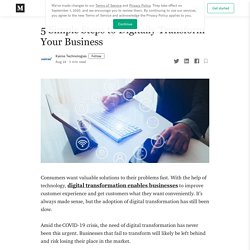 5 Simple Steps to Digitally Transform Your Business