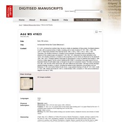 Digitised Manuscripts