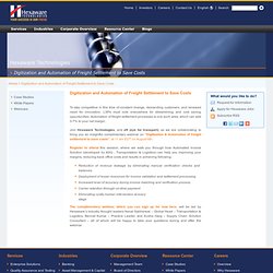 Digitization and Automation of Freight Settlement to Save Costs