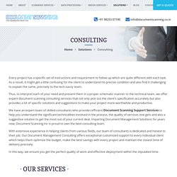 Document Scanning Support Services, Digitization Consulting Solution
