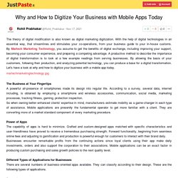 Why and How to Digitize Your Business with Mobile Apps Today