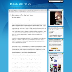 Digressions on The Man Who Japed « Philip K. Dick Fan Site