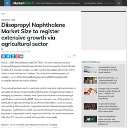 Diisopropyl Naphthalene Market Size to register extensive growth via agricultural sector