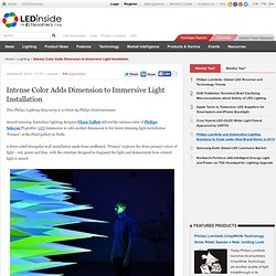 Intense Color Adds Dimension to Immersive Light Installation