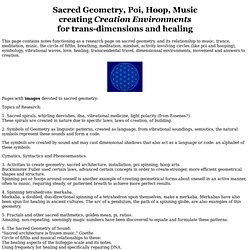 Sacred Geometry, Poi Spinning, creating dimensional environments