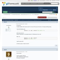arrays in session