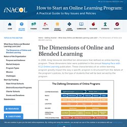 iNACOL » The Dimensions of Online and Blended Learning