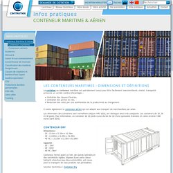 Description des conteneurs maritimes (container maritime)