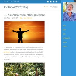 3 Major Dimensions of Self-Discovery!