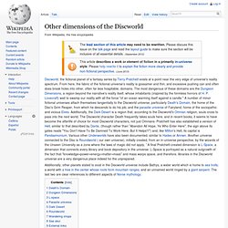 Other dimensions of the Discworld - Wikipedia, the free encyclop
