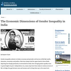 Dimensions of Gender Inequality in India