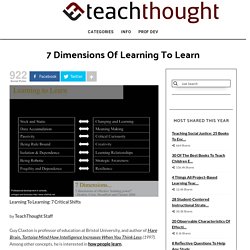 Learning To Learn: 7 Critical Shifts