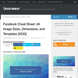 Facebook Cheat Sheet: Sizes and Dimensions